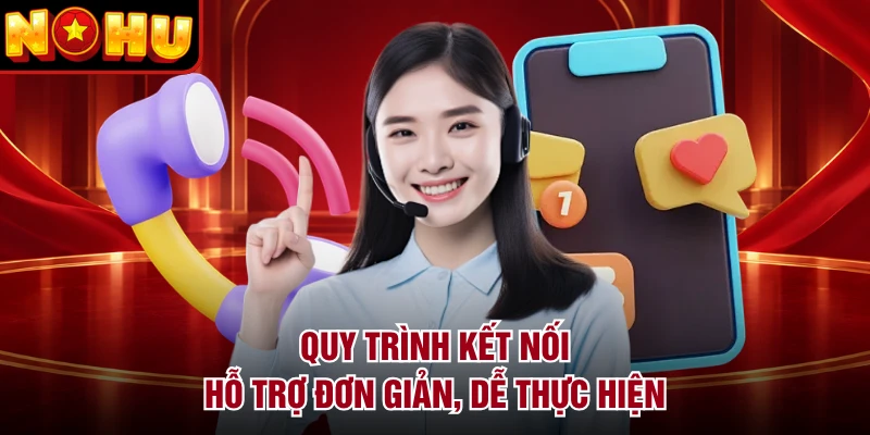 Quy trình kết nối hỗ trợ đơn giản, dễ thực hiện